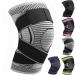 Ruilaibao Adjustable Knee Support Brace 1 pack Compression Knee Sleeves for Men Women Use for Meniscus Tear Arthritis Tendinitis Ligament Injury Weight Lifting Anti Slip Knee Brace (Gray Medium) Gray Medium