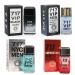 META-BOSEM 4Pc Set Men Cologne Collection Bottle (VIP Black Noir+NYC+VIP Men+Red Wild) Eau de Toilette Natural Spray - Fresh Woody Scents - Holiday Gift (Pack of 4) Each 3.4 Fl Oz Total 13.60 Oz