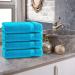 Class Home Collection Terry Towels - 50x100 cm Pack of 4 | 100% Cotton Turquoise - Premium Quality for Home Use - Buy Online on GoSupps.com