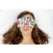 Handmade Opulence Yoga Eye Mask Pillow - Weighted Flaxseed Fill Lavender Aromatherapy Satin & Velvet Adjustable Strap - Ideal for Meditation & Restful Sleep -Spring Green - TEMF-SG