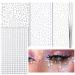 1960Pcs Face Gems Stick on Self Adhesive Clear Face Rhinestones & Pearl Stickers for Face Makeup Assorted Size Glitter Face Jewels for Women Hair Eyes Body Nail DIY (6Sheets)