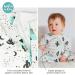 100% Cotton Two-Way Zipper Baby Sleepsuit Unisex Onesie Romper 12-18 Months - Teepee Pattern - Buy Online on GoSupps.com
