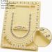 H&W Yellow Bead Board with Flock Tray - 9.5x12.9 inch DIY Craft Tool for Necklace Beading Jewelry Design - Buy Online on GoSupps.com