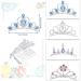 4-Piece Princess Tiara Gift Set for Little Girls - Crystal Rhinestone Crown Combo, Flower Girls Headband - Buy Online on GoSupps.com