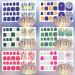 352 Piece Romantic Style Toenail Polish Stickers | Full Toe Nail Wraps for DIY Glitter Manicure | Adhesive Toenail Art Strips with Nail File for Women and Girls - Buy Online on GoSupps.com