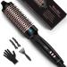 Terviiix 38MM Thermal Brush Create Blowout Look Get Loose & Volume Layer Hair Ceramic Tourmaline Ionic Hot Brush Heated Curling Brush Digital Display 9 Temperatures Curling Iron Dual Voltage 38mm Black curling brush
