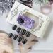 Premium Halloween Press on Nails - Short Black & Purple Ghost & Bat Designs - Full Cover 24 Pcs Easy Glue-On Nails for Women - Buy Online on GoSupps.com