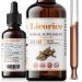 Licorice Root Extract - Herbal Immune Support-Organic Glycyrrhiza Glabra Extract Supplement for Digestion Restore Respiratory Health -Non-GMO (4 Fl OZ) 4 Fl Oz (Pack of 1)