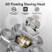 Kibiy Replacement Blade Head for Bald Shaver - Self-Sharpening Wet & Dry Cheese Heads for Men - Silver with 6 Double Rings - Buy Online on GoSupps.com