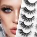Lash Extension Kit - 10pcs Fluffy Wispy Fox Cat Eye & Volume Curly Strip Lashes for Natural Makeup & Cosplay | Lightweight Black Eyelashes - Buy Online on GoSupps.com