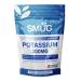 SMUG Supplements Potassium Tablets - 120 High Strength 200mg Pills - Contributes to Normal Blood Pressure Muscle Function Nervous System and Electrolyte Balance - Vegan Friendly - Made in Britain