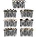 Amaxiu Rhinestone Hair Comb Set - 7pcs French Twist Flower Combs | Wedding Bridal Jewelry & Accessories for Women & Girls - Buy Online on GoSupps.com