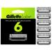 Gillette Mens Razor Blade Refills with Exfoliating Bar by GilletteLabs, Compatible Only with GilletteLabs Razors with Exfoliating Bar and Heated Razor, 6 Razor Blade Cartridges 6 Refills