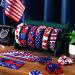 Patriotic American Flag Headband Set | 4th of July Hair Accessories Kit with Scrunchies - Buy Online on GoSupps.com