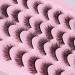 Zegaine 16 Pairs Short Faux Mink Wispy False Eyelashes | Natural Cat Eye Fluffy Strip Lashes 12mm Pack - Buy Online on GoSupps.com