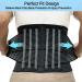 Buy Back Brace for Men & Women - Lumbar Support Belt for Lower Back Pain Relief | Sciatica Herniated Disc - Adjustable Size Large Black - Buy Online on GoSupps.com