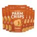 Parmcrisps Cheddar Cheese Crisps  100% REAL Cheese Crisps  Keto-Friendly Healthy Snacks  Gluten Free Sugar Free Low Carb High Protein  1.75oz (Pack of 6)