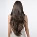 Allbell Long Brown Wavy Wig with Bangs - Natural Synthetic Hair Blend for Women | Brown & Blonde - Buy Online on GoSupps.com