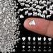 Glass Nail Art Rhinestones Set 1 - Crystal AB/Clear Gem Beads Kit for DIY Nail Design - Includes Picker Pencil and Tweezer - Professional and Home Use - Buy Online on GoSupps.com