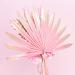 The Baked Studio - Dried Flower Cake Topper Set With Hot Pink & Gold Ombre Sun Palm Leaf Leaves & White Dried Flowers For Cake Decorating (Hot Pink & Gold) - Buy Online on GoSupps.com