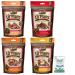 (4 Pack) Merrick Lil Plates Small Breed Natural Grain Free Dog Treats, 5 oz Pouch - Salom, Beef, Turducken, Chicken and 10ct Pet Wipes