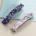 French Design Hair Barrette Set - 2PCS Tortoise Shell Celluloid Rectangle Clips for Women - Buy Online on GoSupps.com