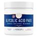 20% Glycolic Acid Pads for Skin Resurfacing - Exfoliating Face Peel for Acne - 60 Pre-Soaked Cleansing Toner Wipes - Buy Online on GoSupps.com