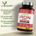 YrHealth Iron Supplement 20mg Anti-Fatigue Complex - 180 Vegan Capsules with Vitamin B12, Folic Acid, C, B6, Zinc, Copper - Made in UK - Buy Online on GoSupps.com