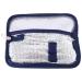 Pasuihcay Portable Insulin Cooler Bag Diabetic Insulin Travel Case Cooler Pill Box Aluminum Foil Ice Bag (Navy Blue)