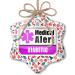 NEONBLOND Medical Alert Christmas Ornament - Purple Diabetic Red White Blue Xmas - Buy Online on GoSupps.com