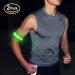 Pack of 2pcs- LED Sports Saftey Flashing Reflective Armband with High Visibility Light up Glow in The Dark Bracelet for Cycling  Jogging  Walking and Running (Green) - Buy Online on GoSupps.com