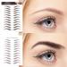 Molain 4D Hair-like Temporary Eyebrow Tattoos Stickers - 6 Sheets, Waterproof & Long-lasting Eyebrow Colors - Realistic Transfers for Grooming & Shaping - High Arch Style in Brown - Buy Online on GoSupps.com