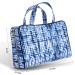 Once Upon a Rose Makeup Bag - Large Blue Tie Dye Cosmetic Bag for Women, Girls | Zippered Transparent Pockets & Handles | Ideal for Home & Travel - Buy Online on GoSupps.com