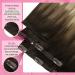 Youngsee Clip-in Hair Extensions - Real Hair Balayage 45cm Brown Ombre Blonde - 120g - 7PCs #2/6/24 - Buy Online on GoSupps.com