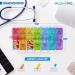 Medical Pill Box Organizer - Weekly Large Case with AM/PM Reminder - 14 Compartments Easy Open Design for Vitamins & Medication - Buy Online on GoSupps.com