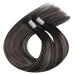 Moresoo Real Hair Extensions - Silver I Tip Ombre 50cm #1B Natural Black to Silver - Silky Smooth Bondings for Thin Hair - 50 Strands / 40g - Buy Online on GoSupps.com