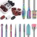 11Pcs Nail Drill Bits with 75Pcs File Sanding Bands (80120180 Grits)  3/32 inch Tungsten Carbide Drill Bit Set for Acrylic Gel Nails  Manicure Pedicure Type 2
