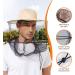 UPF 50+ Sun Protection Mosquito Head Net Hat for Beekeeping & Hiking - Beige 7 1/2 - Buy Online on GoSupps.com