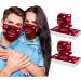20PCS Cute Heart Print Disposable_Face_Masks for Adults Couple with Breathable 3 Layer Face Protection with Adjustable Ear Loops & Nose Wire for Valentine's Day - Buy Online on GoSupps.com