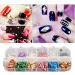 Nail Foil Flakes Sequin Set Nail Glitter Charm Ornaments Nail Art Decorations Glitter Accessories for DIY Craft Nail Art Design Manicure Decor - Buy Online on GoSupps.com