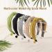 LOVNFC Pleated Knot Headbands for Women - 5pcs No Slip Fashion Turban Hair Bands - Buy Online on GoSupps.com