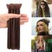 Noblife 10pcs 20cm Chocolate Backcomb Dreadlock Extensions - Synthetic One-Sided Crocheted Faux Locs for Punk Hip-Hop and Reggae Styles - Buy Online on GoSupps.com