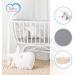 Baby Moses Basket Fitted Sheet 2 Pack - Oval Grey Soft Cotton Sheets for Moses Baskets - Buy Online on GoSupps.com