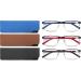 MODFANS 3 Pack Reading Glasses for Men & Women - Blue Light Filter Metal Frame Rectangle Style - Red Blue Brown +1.75 Strength - Buy Online on GoSupps.com