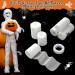 6 Rolls Halloween Gauze Bandage Wrap Kit - Mummy Costume Accessories Breathable White Gauze Rolls for Dressing Ankles & Knees - Includes 1 Tape 3 Sizes - Buy Online on GoSupps.com