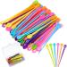 180 Pieces Brush Roller Pick Plastic Roller Pick Hair Curler Roller Pin for Hair Curling Styling Accessories for Christmas Valentine's Day Present (Rose Red  Green  Yellow  Blue  Orange and Purple) Yellow Orange Blue Gre...