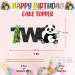 Seyal Panda Two Cake Topper - Buy Online on GoSupps.com