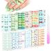 Maitys 168 Pieces 12 Sheets Nail Strips Summer Full Wrap Nail Polish Stickers Nail Wraps Self Adhesive Nail Art Decal Strip with Nail File Manicure Kits for Women Girl DIY Nail