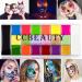 CCbeauty Professional Face Body Paint Set - 20 Colors (6 UV Glow + 14 Classic), Ideal for Halloween, Neon Face Painting, SFX Cosplay, Costume Makeup - Oil Based Large Black White Body Paints - Buy Online on GoSupps.com