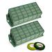 BESKGAVI 4 Floral Foam Cage for Flower Arrangements Dry and Wet Floral Foam for Fresh Artificial Flowers Florist Foam